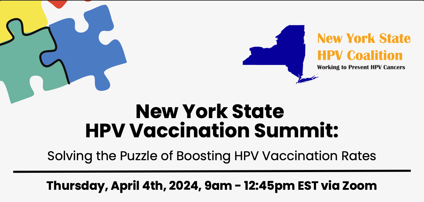 NYS HPV Vaccination Summit, hosted by NYS HPV Coalition